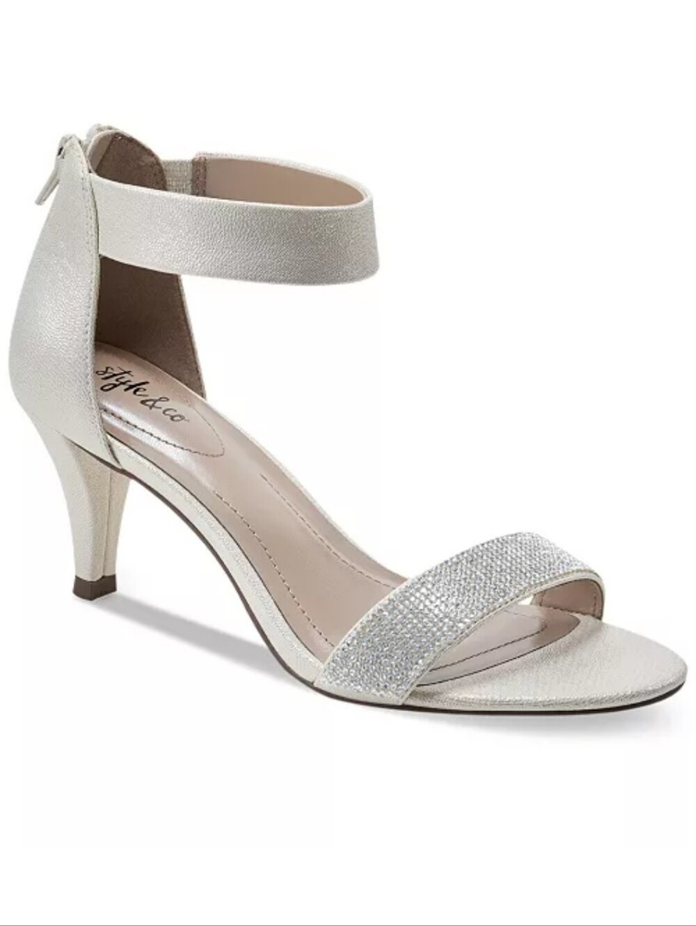 Style & Co Phillys Two Piece Evening Open Toe Kitten Heels